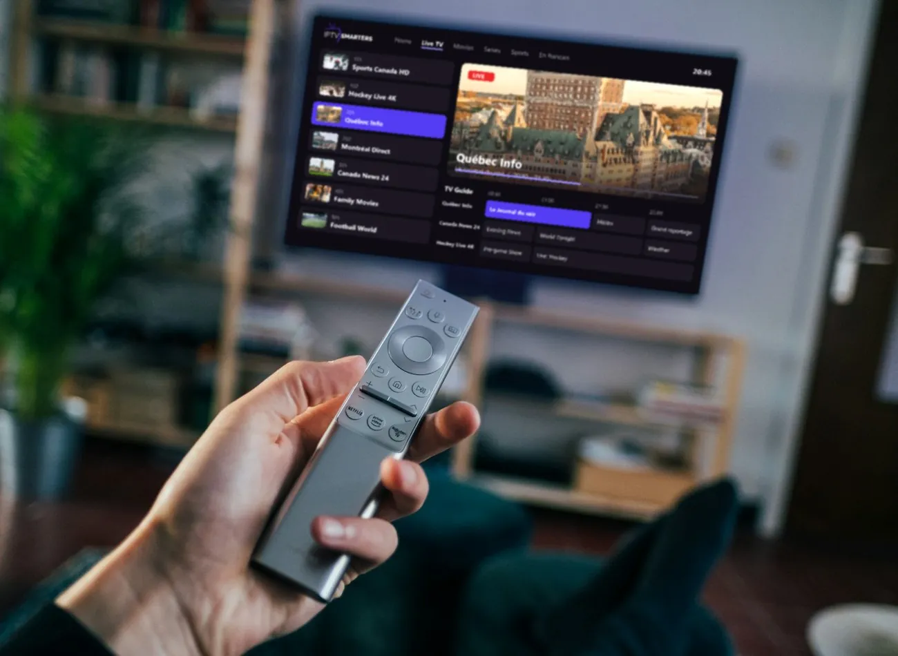 IPTV Canada live TV guide with Canadian channels