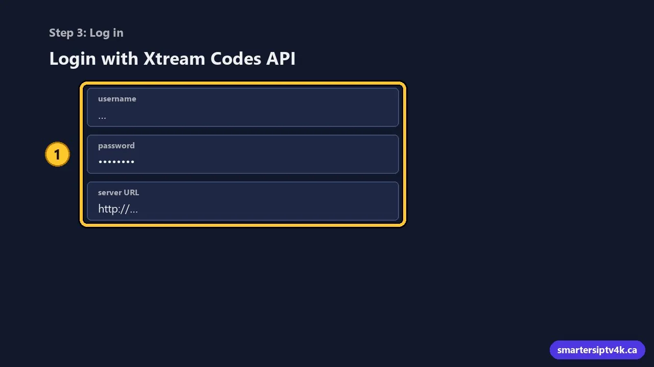 Step 3: Log in