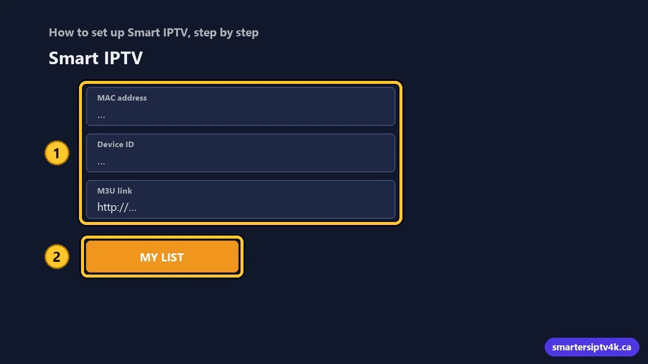 How to set up Smart IPTV, step by step