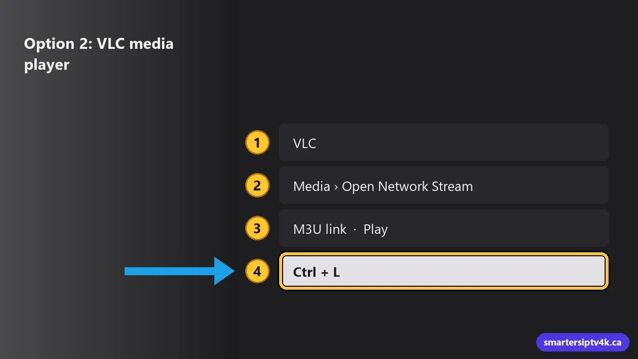 Option 2: VLC media player